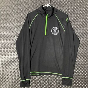 Alanic Chicago Runner Asso. Boston Performance Black Green Athletic Pullover SzM